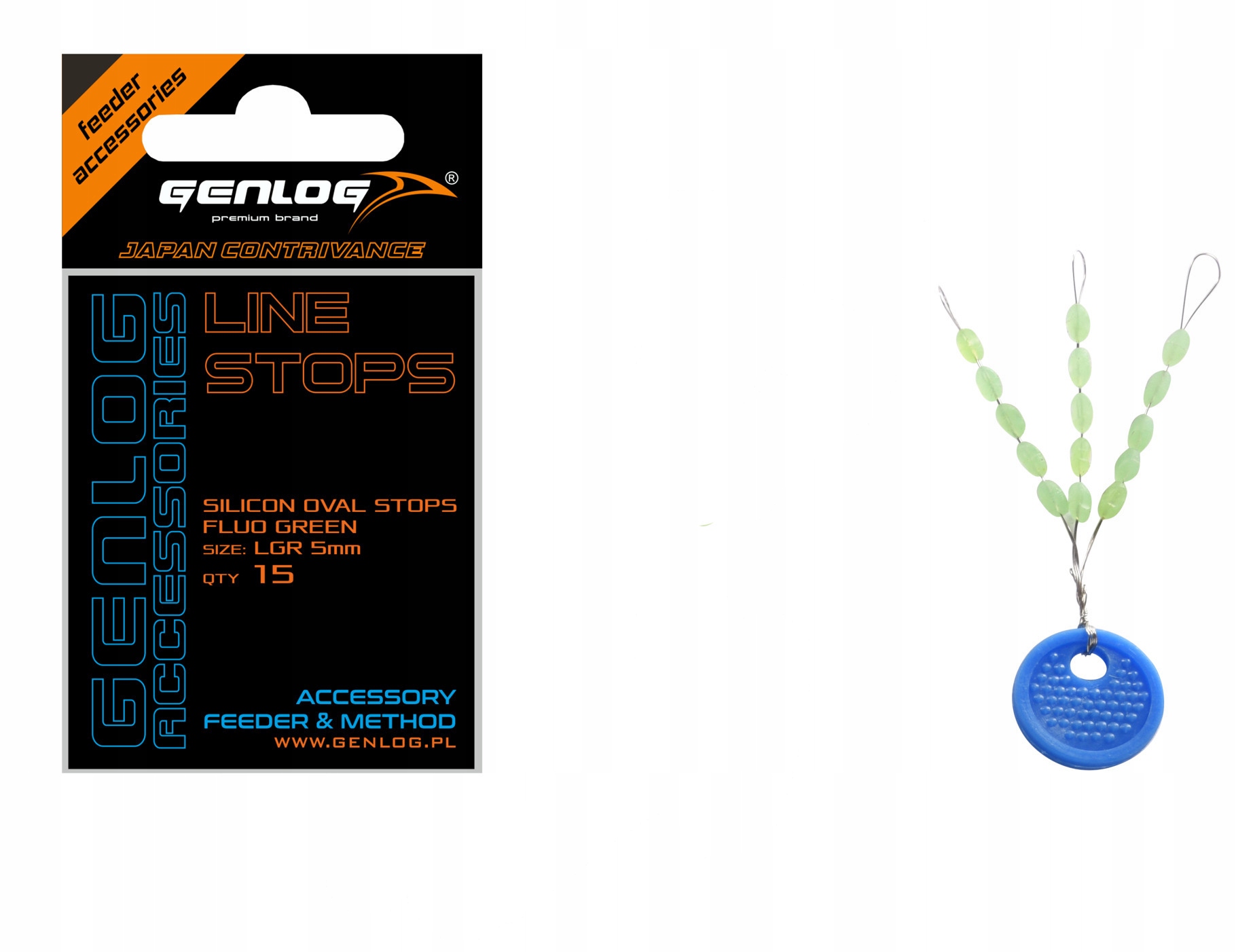 Stopery Silikonowe Green Oval Genlog 5mm