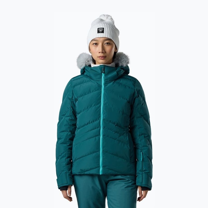 Kurtka Narciarska Damska Rossignol Staci Insulated Teal Pearly L