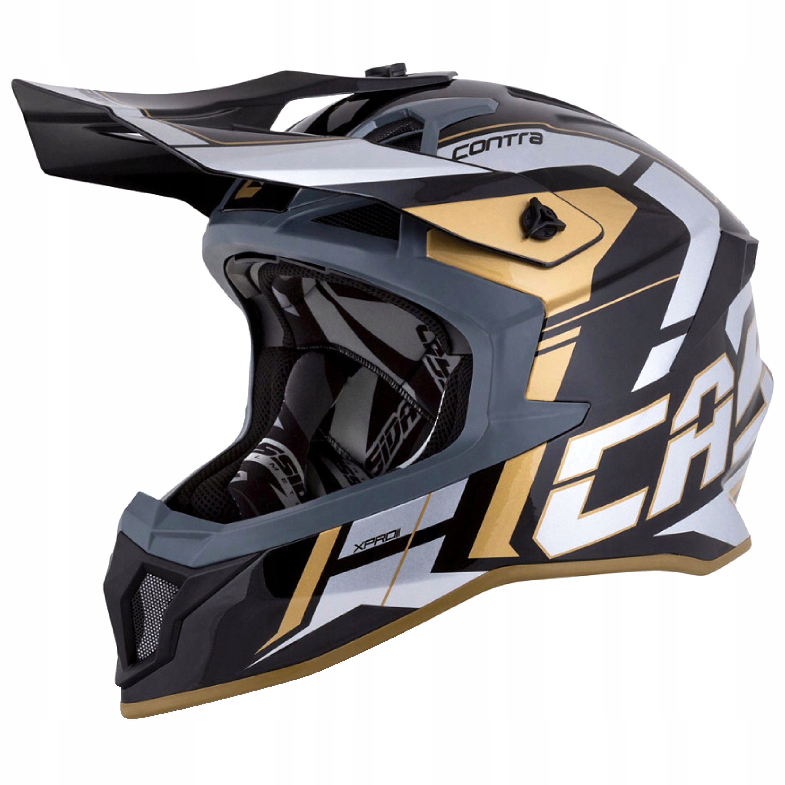 CASSIDA PRO2 KASK MOTOCYKLOWY CROSS WŁÓKNO SZKLANE Cechy dodatkowe deflektor nosa