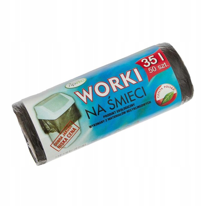 

Worki Na Śmieci Sipeko 35L 50SZT Hdpe Rozciągliwe