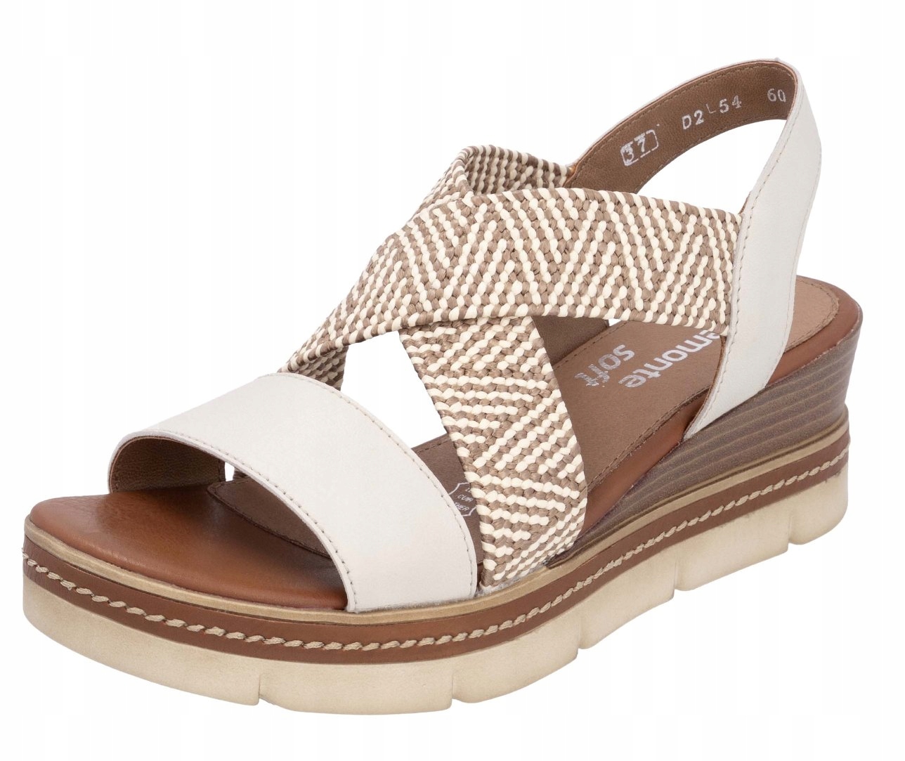 Remonte D2L54-60 vel.40 béžové kotníkové sandály Soft Rieker