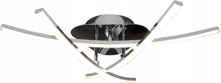 

Lampa Nowoczesna Chrom Sufitowa Plafon Led Modern