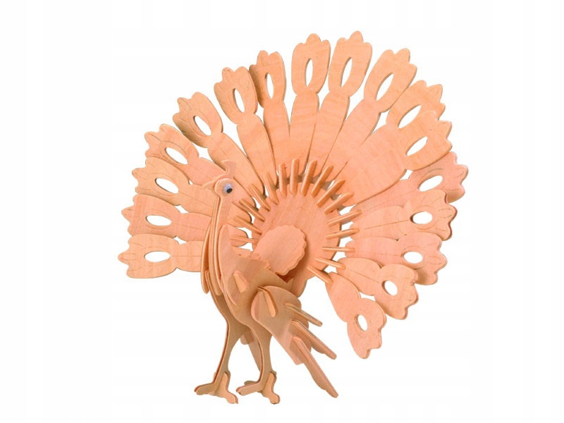 

Paw składanka drewniana puzzle 3D M014