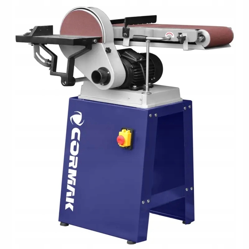 SOLIDNA SZLIFIERKA TAŚMOWA PION POZIOM TARCZOWA CORMAK POSLKA BDS 6X9 750W