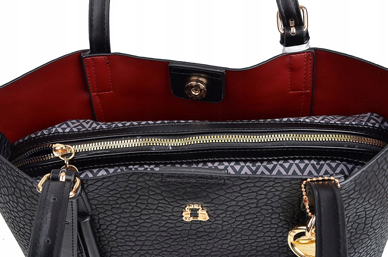 LuluCastagnette klasyczna wygodna Torebka Damska na ramię A4 Styl miejski