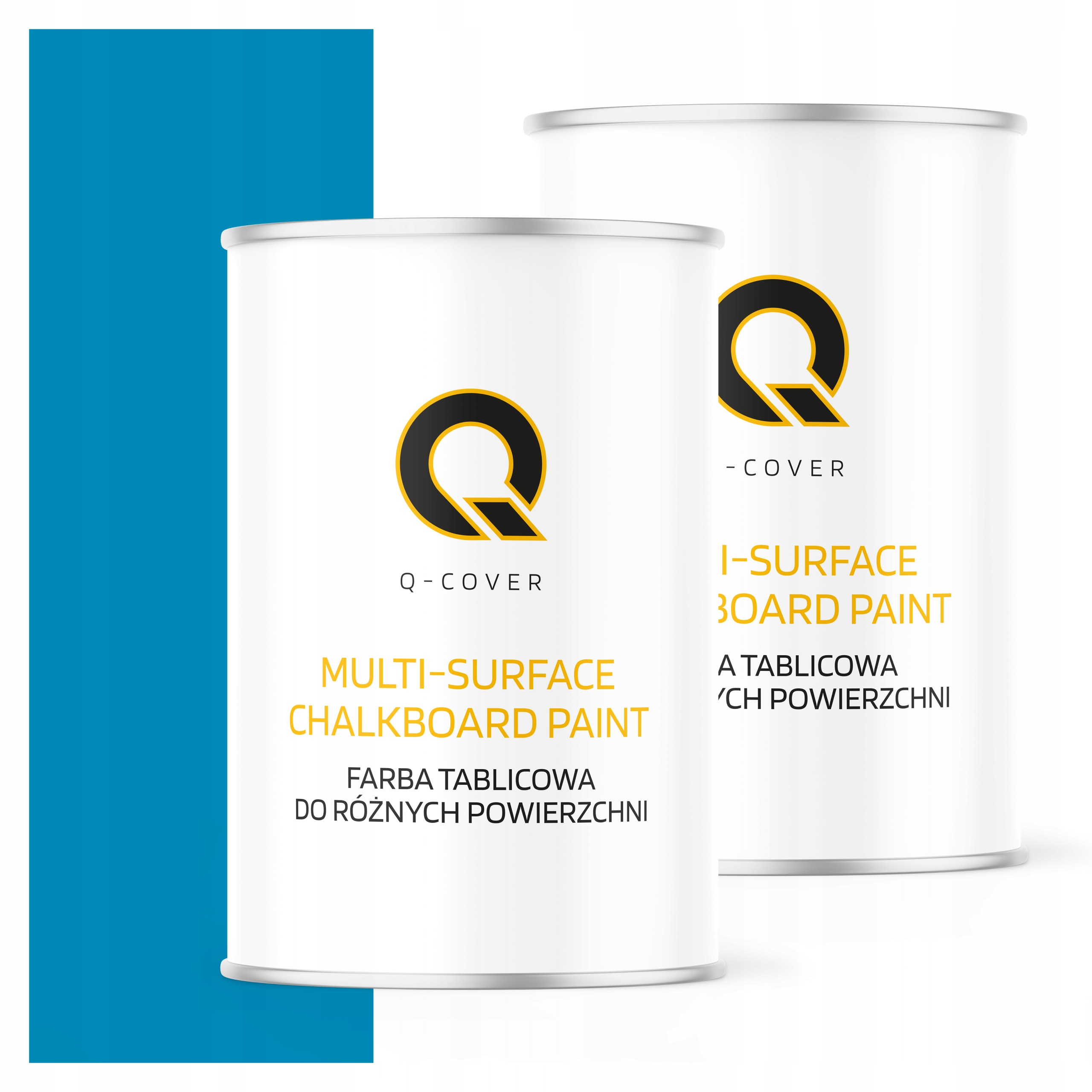 Dekoratívna tabuľová farba Dobre kryjúca 1L Modrá Jasná RAL5012 Matná