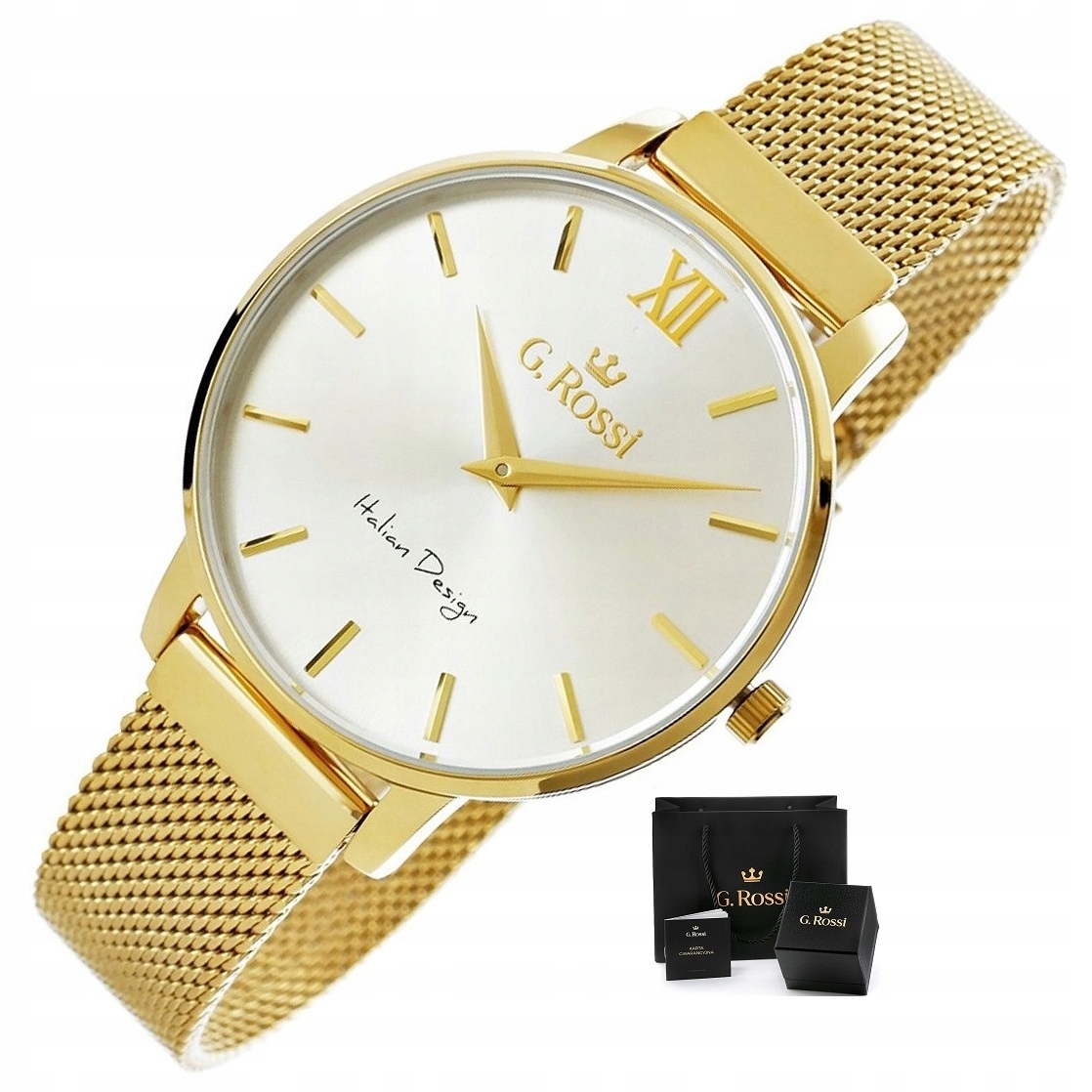 

Zegarek Damski G. Rossi Cleo klasyczny +box Grawer