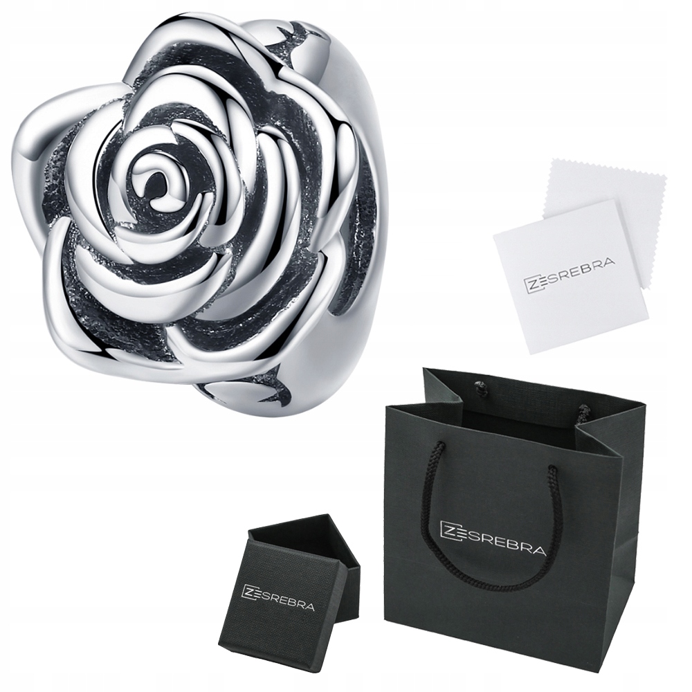 

Charms Róża do Pandora srebro 925 beads koralik