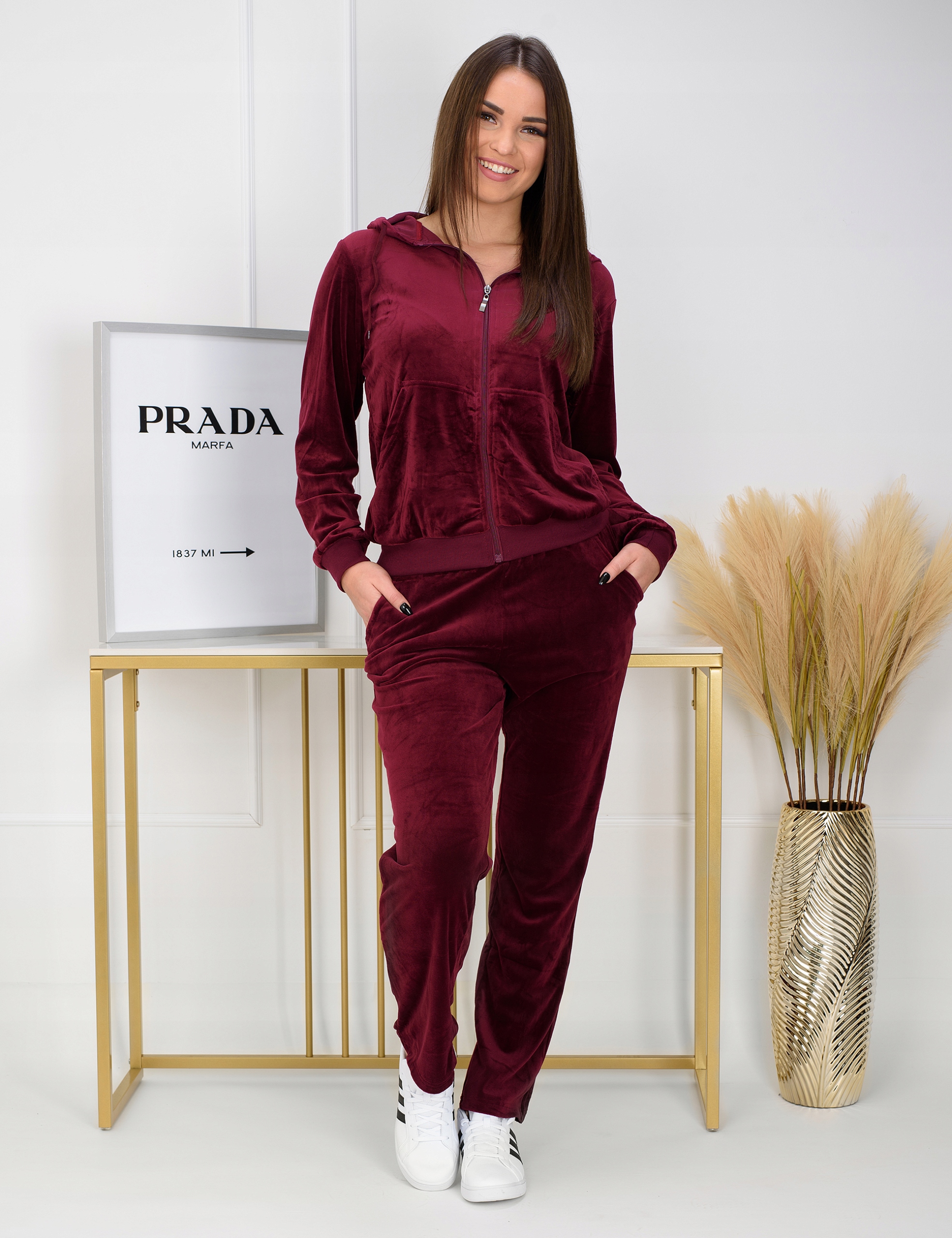 WE9110 r. XL DAMSKI KOMPLET DRESOWY WELUROWY Rozmiar XL