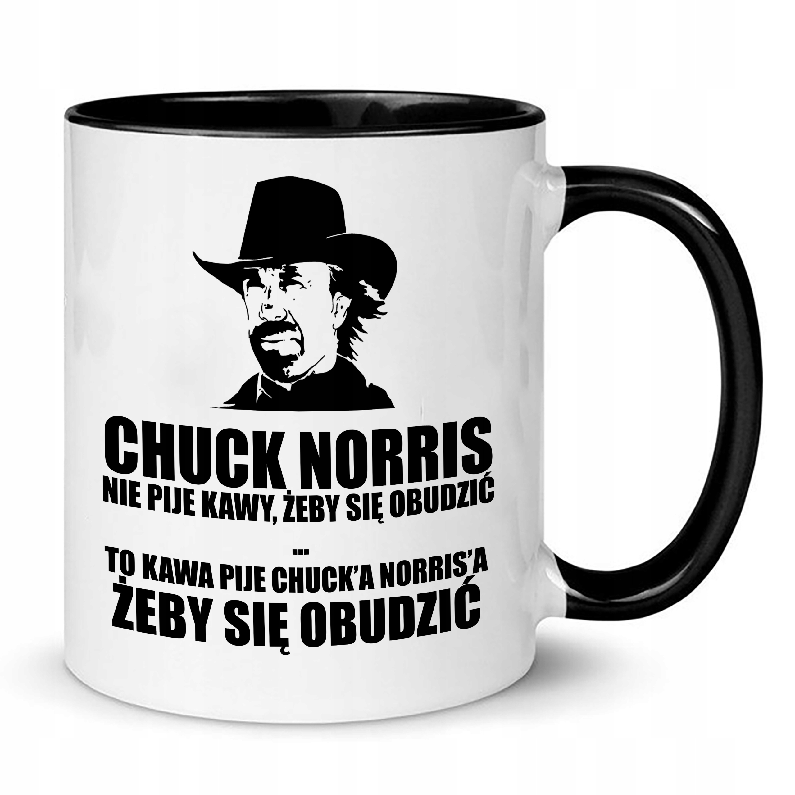

Kubek Wnętrze Ucho Czarne Chuck Norris Memy MiX