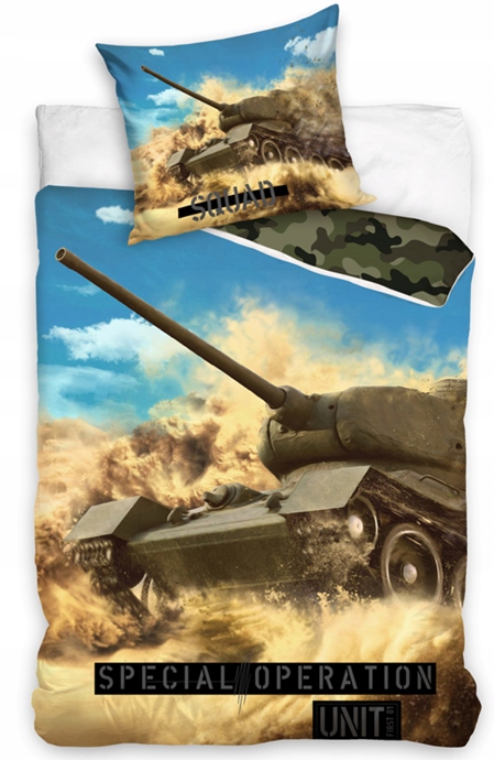 

Pościel Młodzieżowa militarna Czołg 140x200