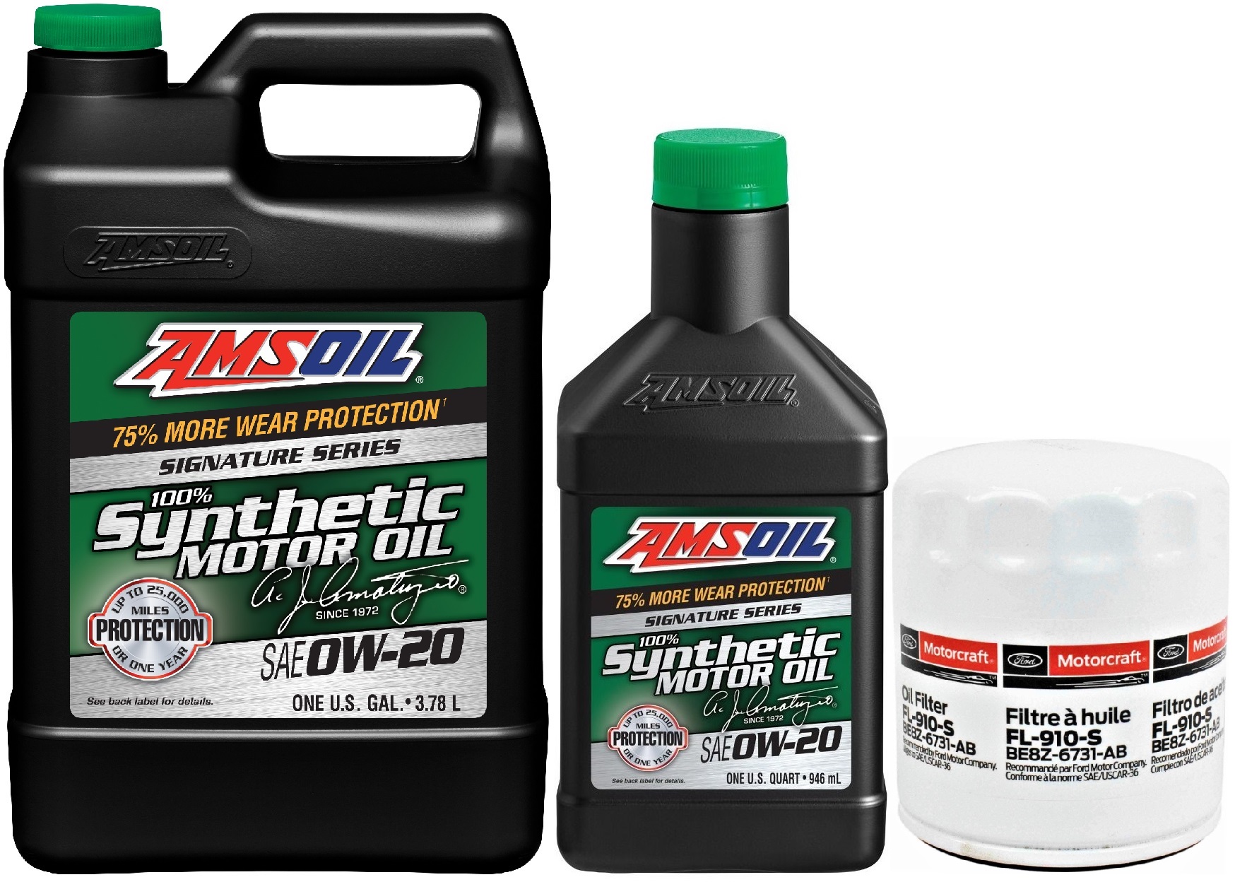 AMSOIL 0W20 4,7L + FILTR FORD C-MAX 2,0 2013-2018