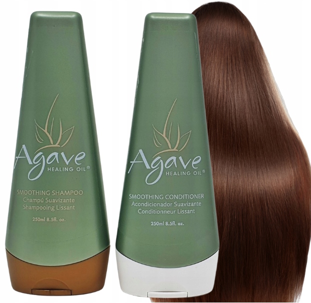 Agave po zabiegu szampon odżywka zestaw wygladzający 2x250ml