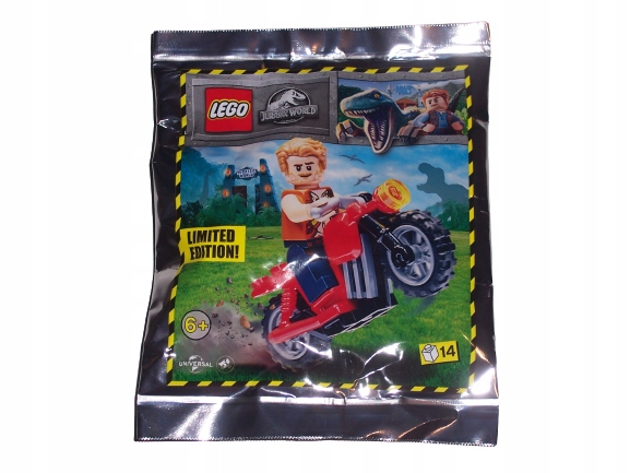 

Lego Jurassic World figurka Owen i Motocykl