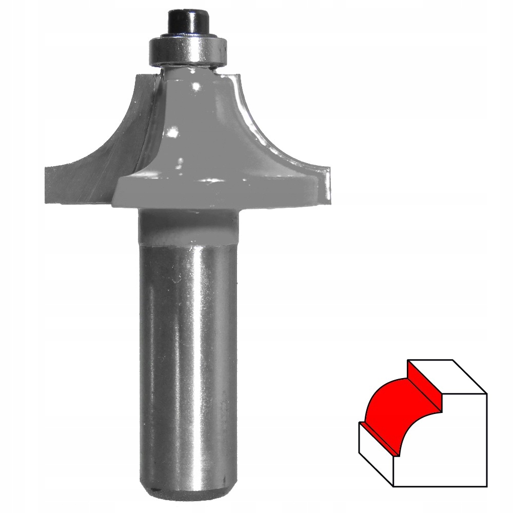 Fréza na oblouky, s ložiskem, stopka 12 mm