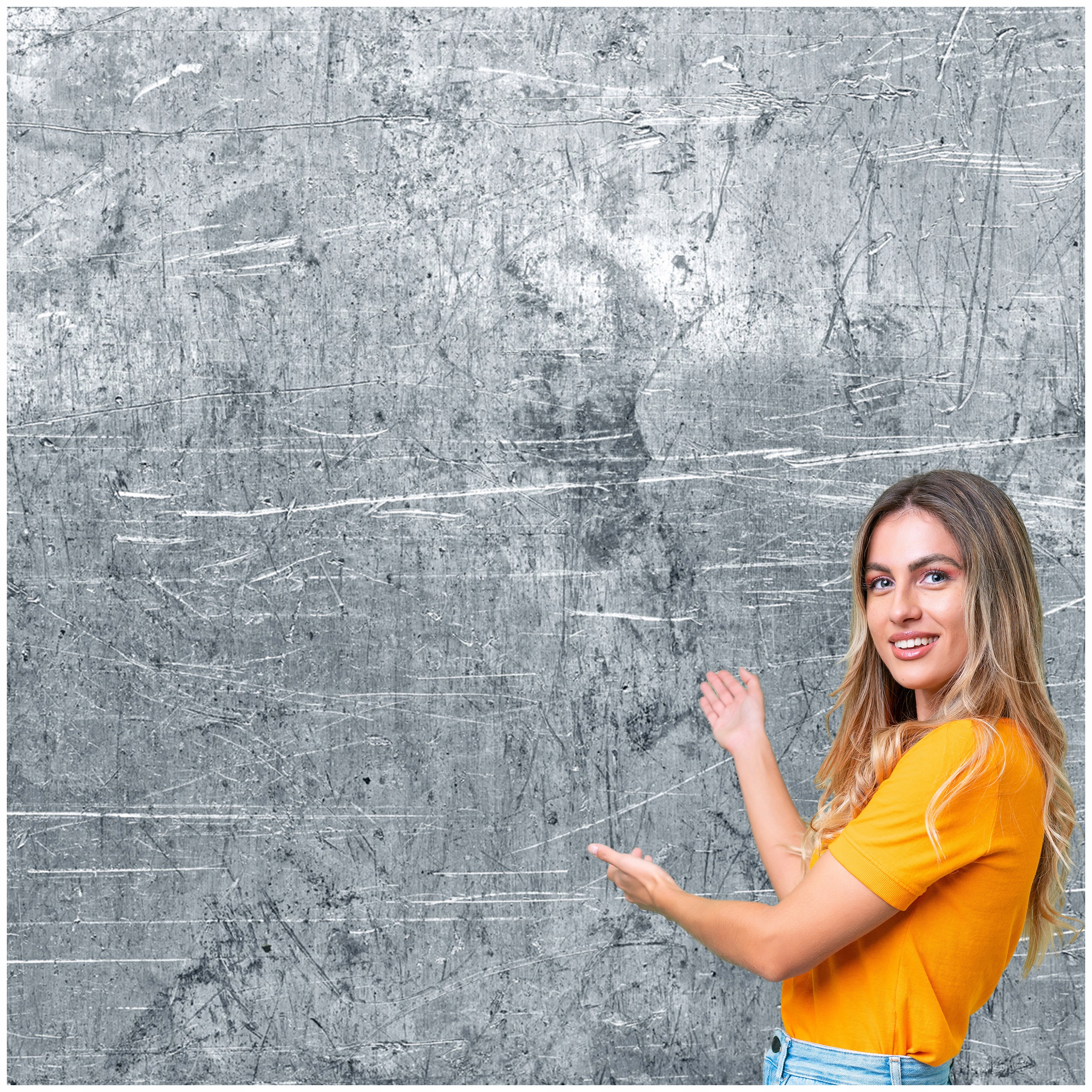 Fototapeta 3D Pozadí Textura Plech Poškrábaná 392x260 TLA06F