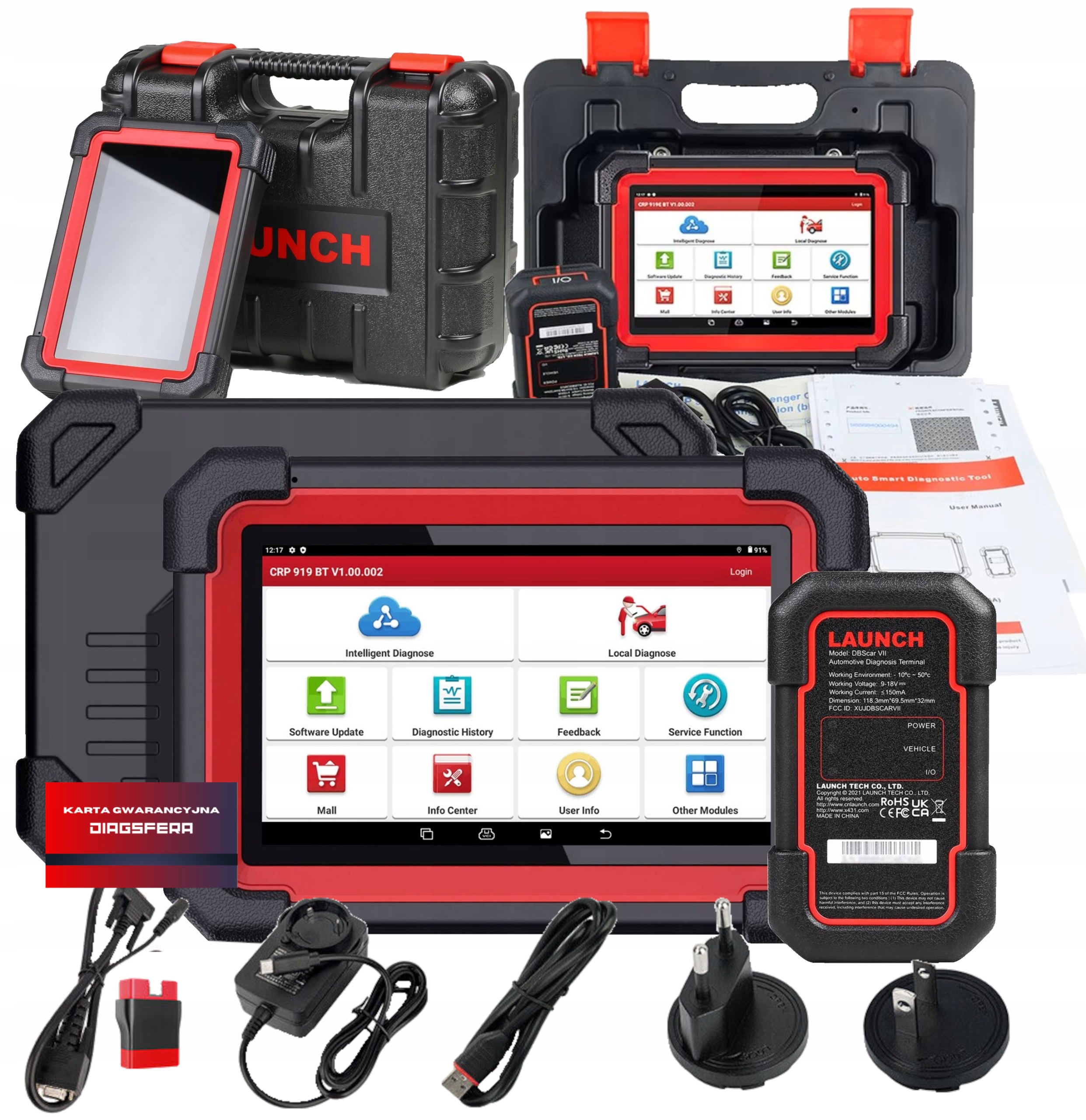 Launch X431 CRP919E Bt Rozhranie Diagnostický Skener OBD2 Can-fd Fca