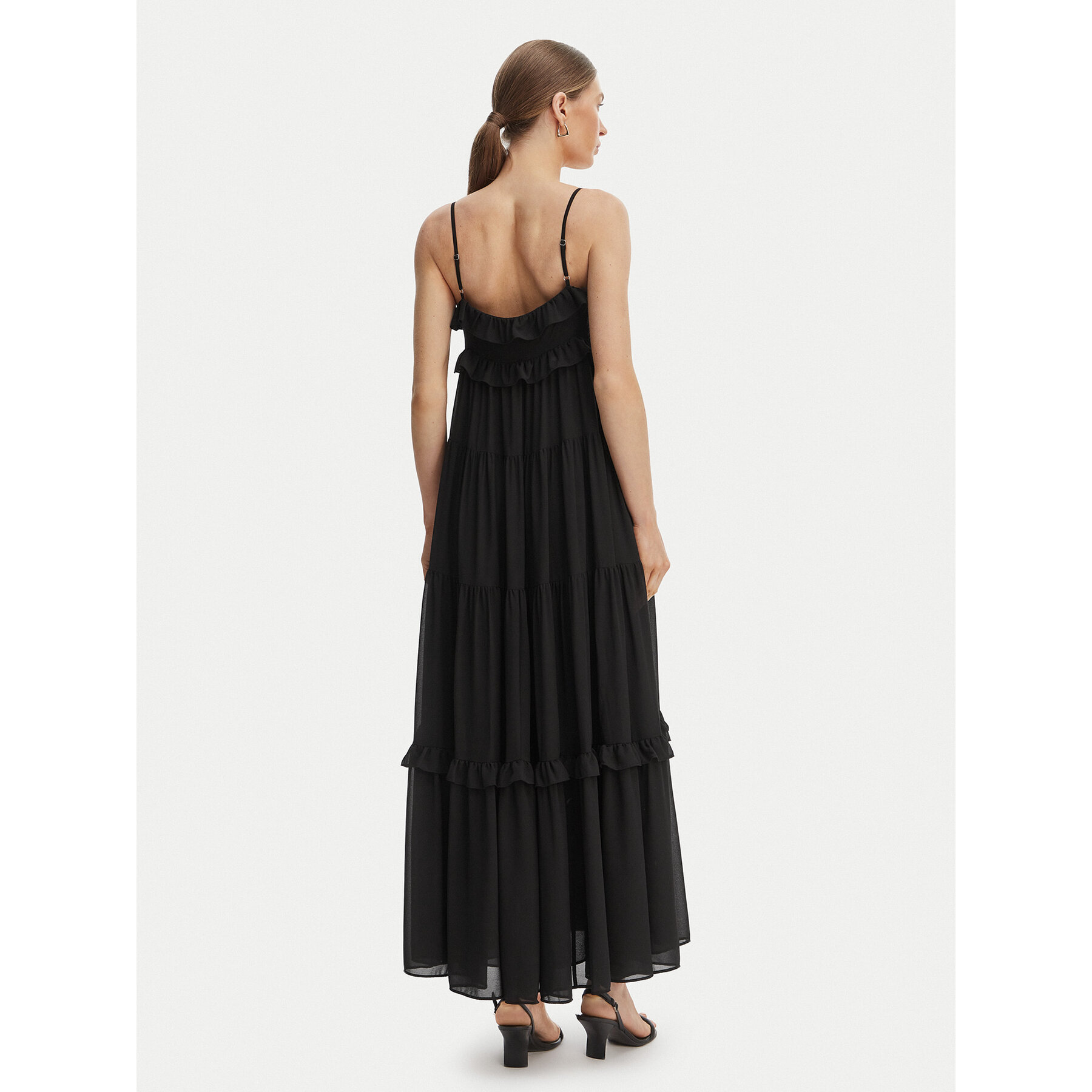 Michael Kors Damskie Sukienka letnia Czarny MS683E37R3