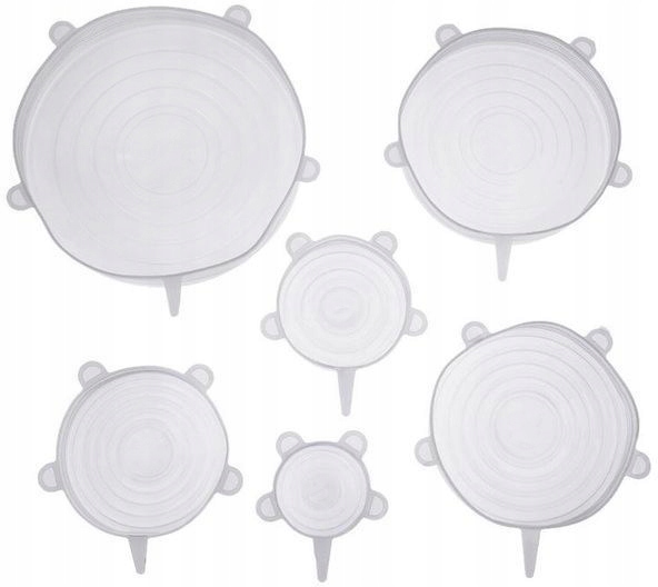 

Zestaw Pokrywek Silikonowych Do Żywności 6 szt.