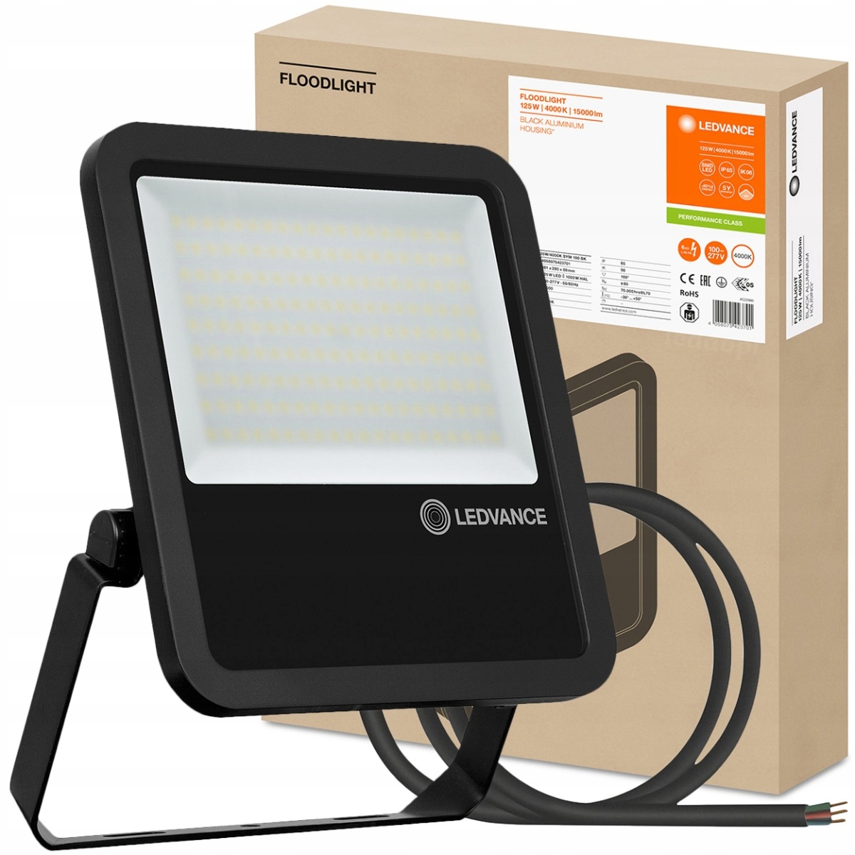 Ledvance Naśw.led 125W 4000K Černá 15000lm Led Flood