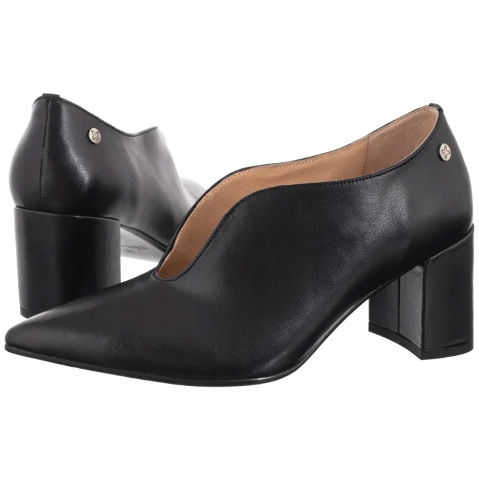 Dámské kožené lodičky Maciejka černé K7469-01/00-1 Black