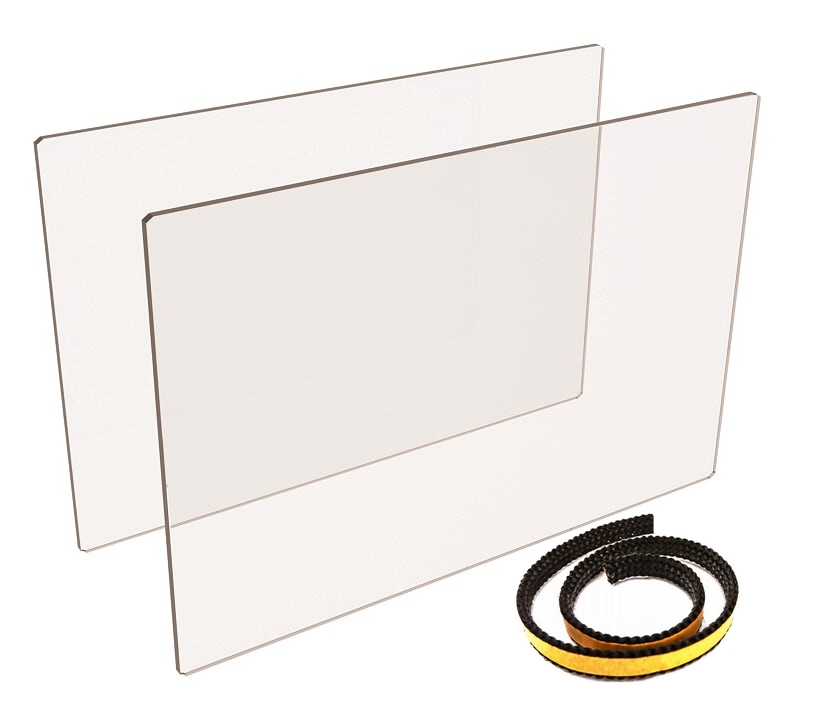 Szyba Ognioodporna Kominkowa Do Kominka 200x100mm