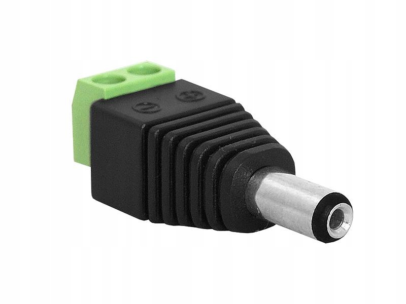 

Wtyk DC 2,1 x 5,5 mm, montaż Led, szybkozłącze