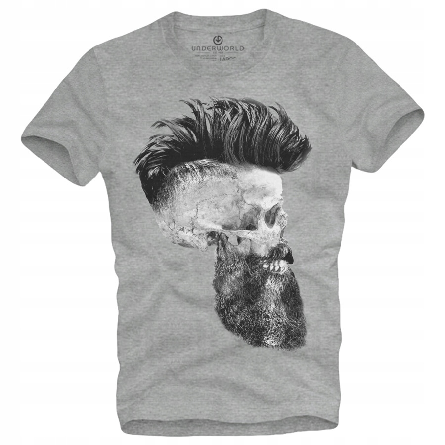 

T-shirt męski Underworld Skull with a beard