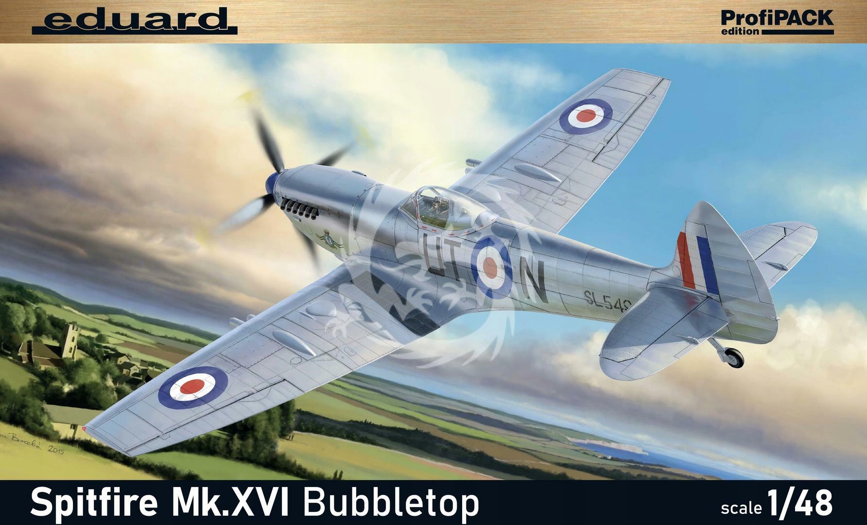Spitfire Mk.XVI Bubbletop Profipack Eduard 8285 v měřítku 1/48