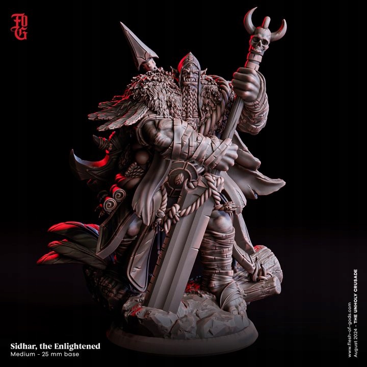 Sidhar, The Enlightened (Orc Barbarian) - 3dmonkeypl