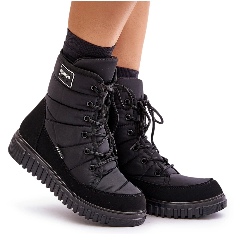 Dámské Sněhule Na Zip Progress PROGJ-24-157 Černé 37