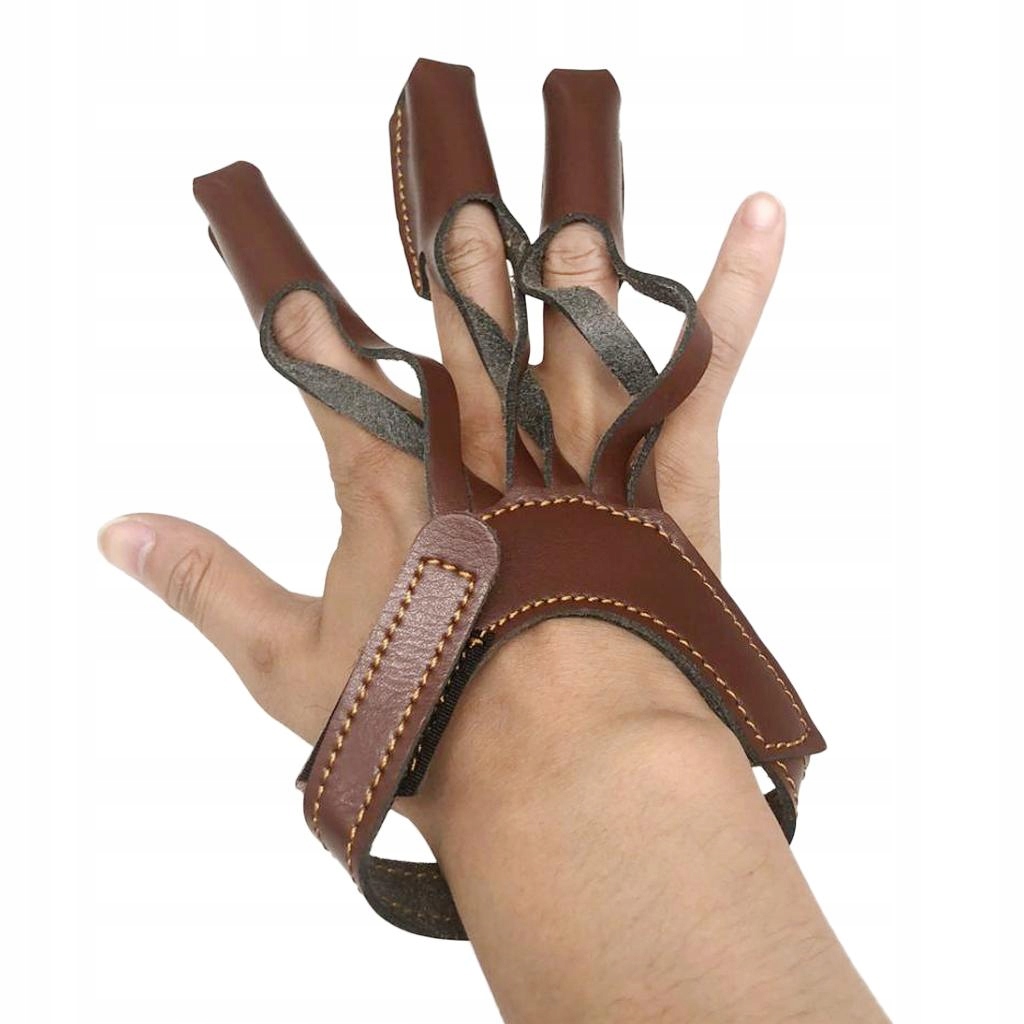 3 Finger Protect Glove Archery Hunting with Adjustable Marka bez marki