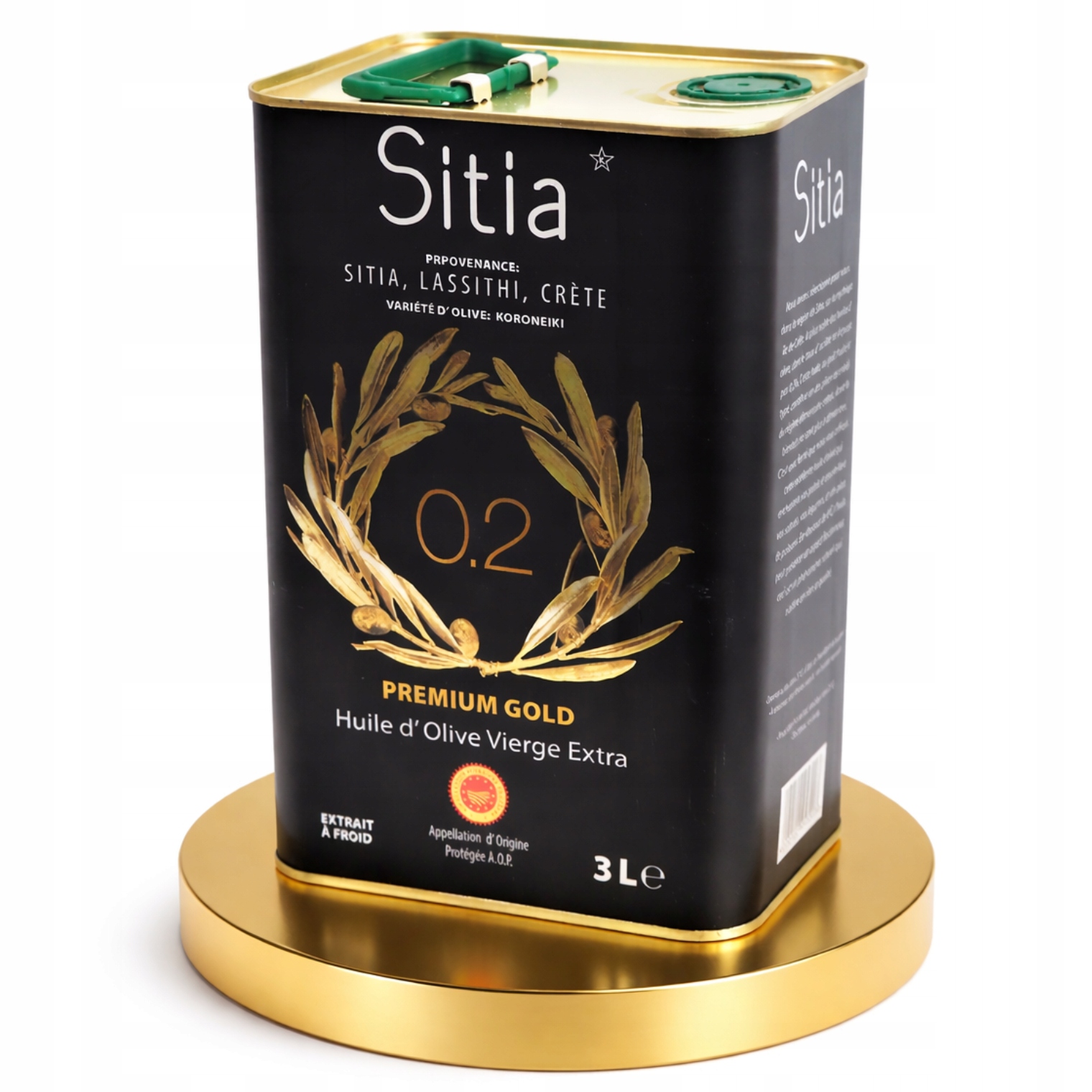 Oliwa Z Oliwek Premium Grecka Kreta Sitia 0,2% 3L Extra Virgin data 01/28