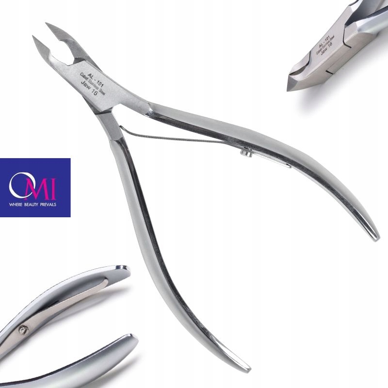 Omi pro-line nůžky AL-101 acrylic nail nippers jaw 16/6 mm lap joint