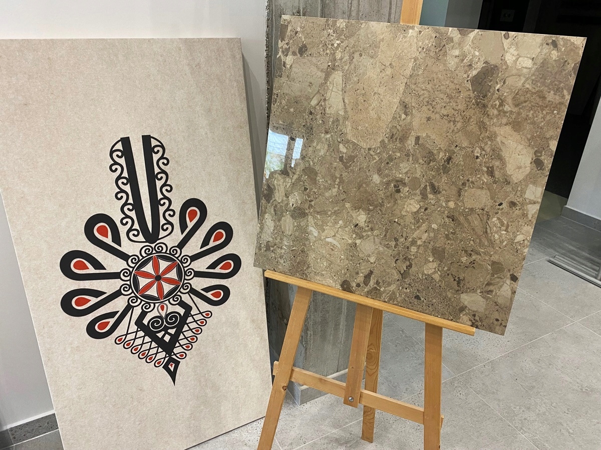 płytka 60x60 gres poler Beige stone kamień Natural