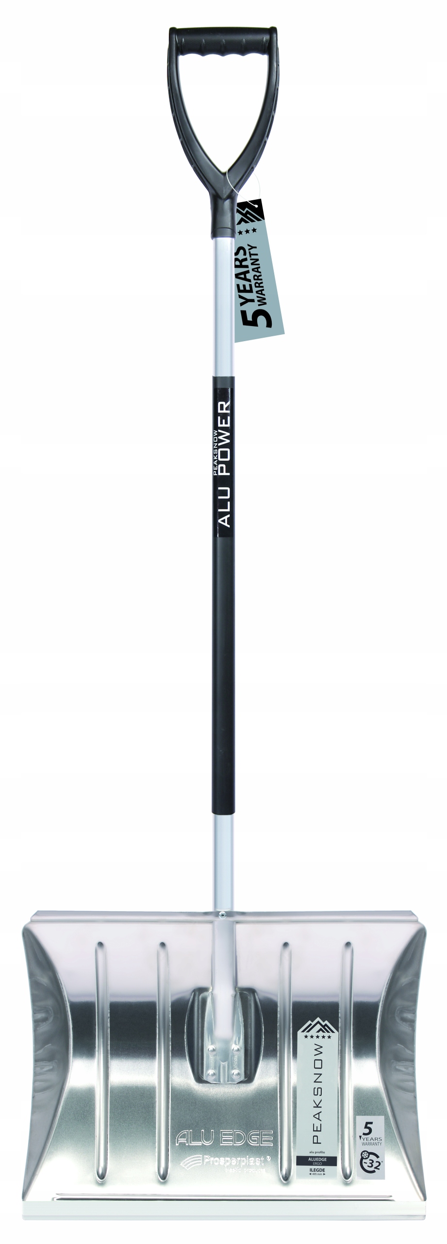 PROSPERPLAST ŁOPATA DO ŚNIEGU ALU EDGE ERGO ALUMINIOWA 49 x 145,7 cm ALUMAX