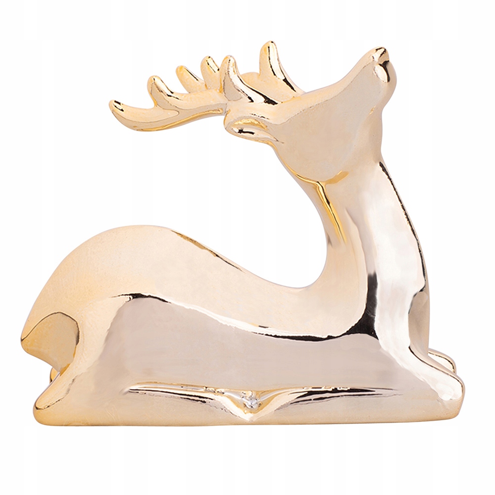 

Figurka Porcelanowa Renifer Modern Złota 11X4.5X9.