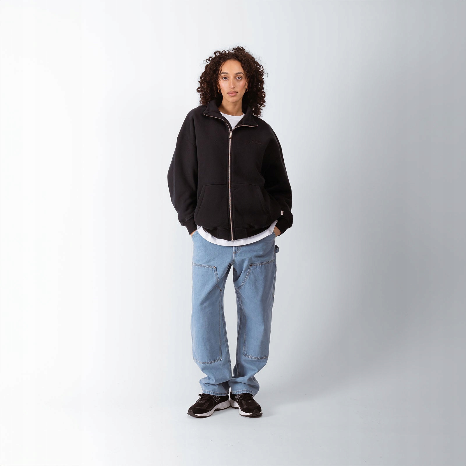 Černá Rozepínací mikina Blkvis S