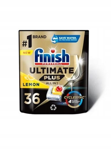 Levně Kapsle do myčky nádobí Ultimate Plus Lemon 36 ks