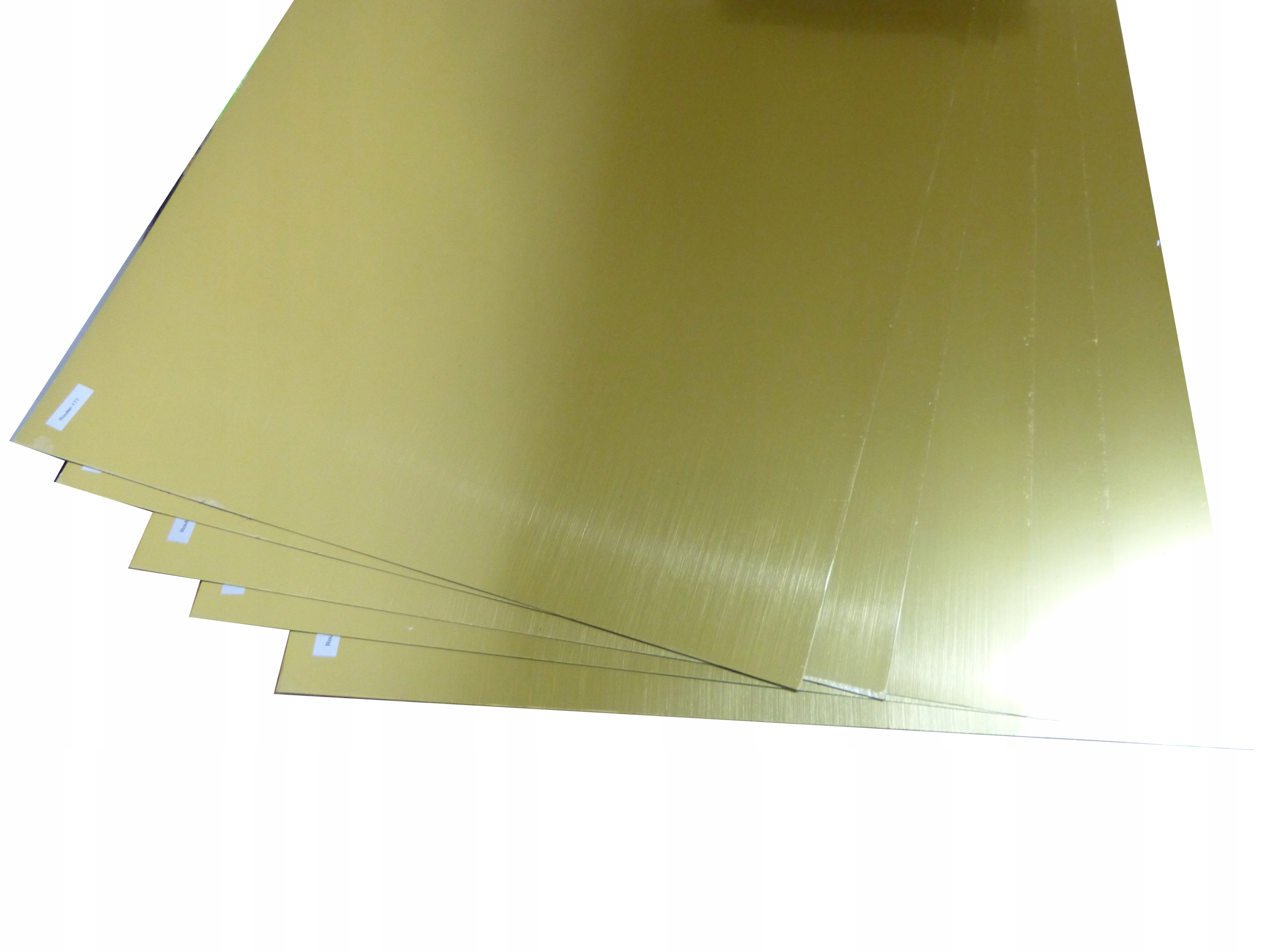 LAMINAT GRAWERSKI DO FREZARKI USZKODZONY Z WADAMI ZŁOTY / CZARNY Marka Gama