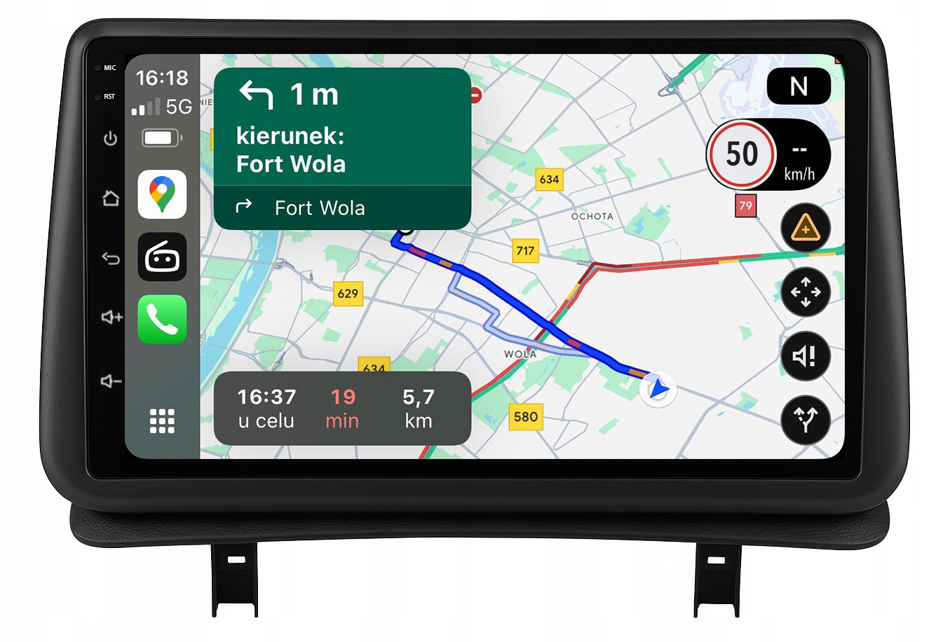 Renault Clio 3 Navigace Android Radio Mapy Aplikace Carplay