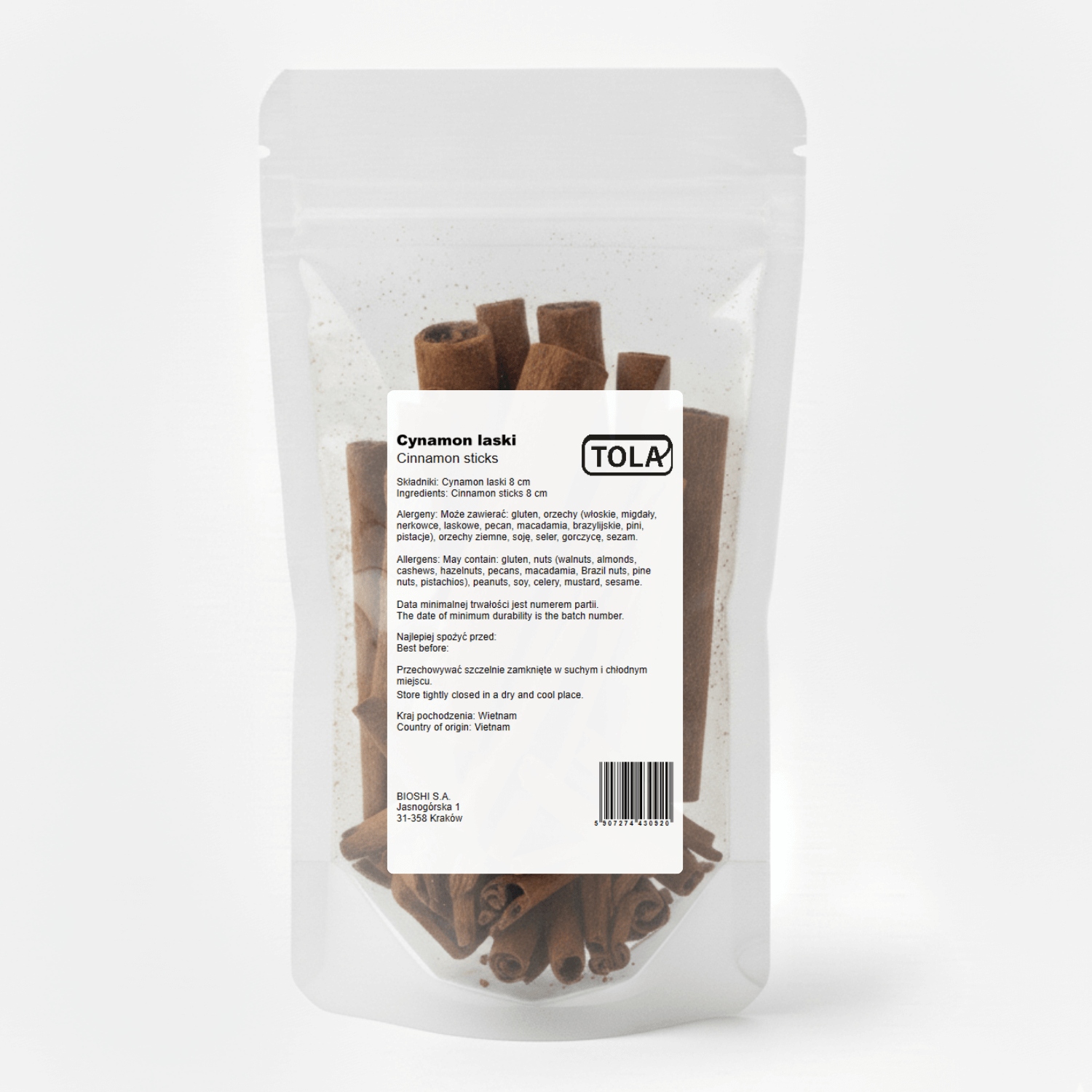 Levně Skořice celá (8 cm) 1 kg – aromatické koření Tola