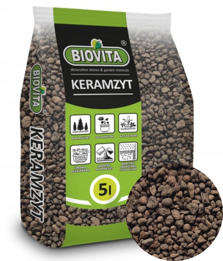 

Keramzyt Ogrodniczy doniczkowy Drobny 4-8mm aż 5L