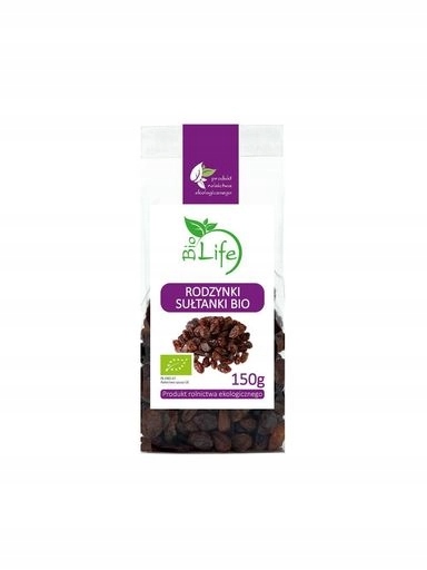 5x Biolife Rozinky ekologické sultánky Bio 150 g