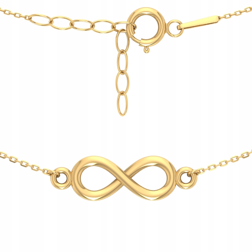 ZŁOTY KOMPLET CELEBRYTKI NIESKOŃCZONOŚĆ ZŁOTO 333 Próba złota 333