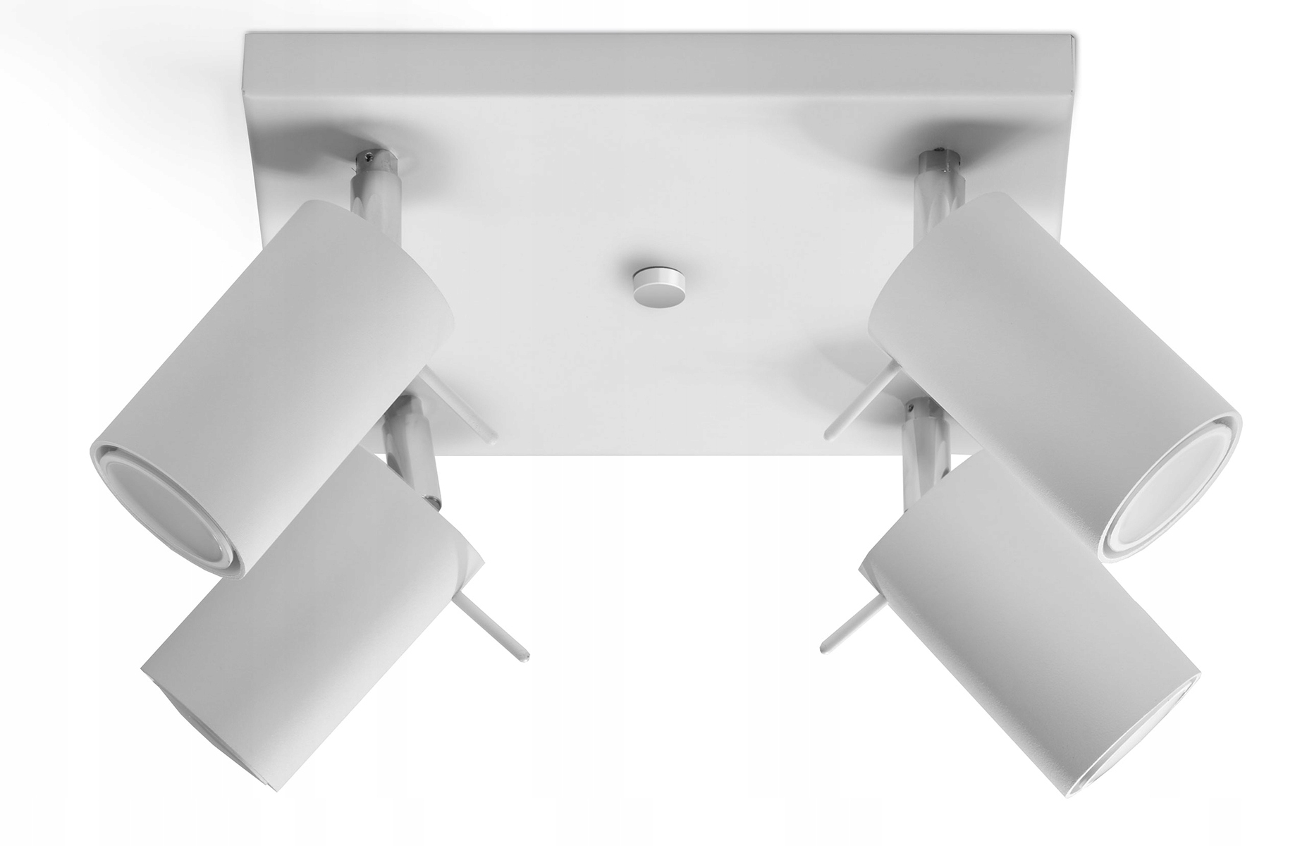 

Lampa Sufitowa Plafon Plaza 4 Biała Oprawa Kwadrat