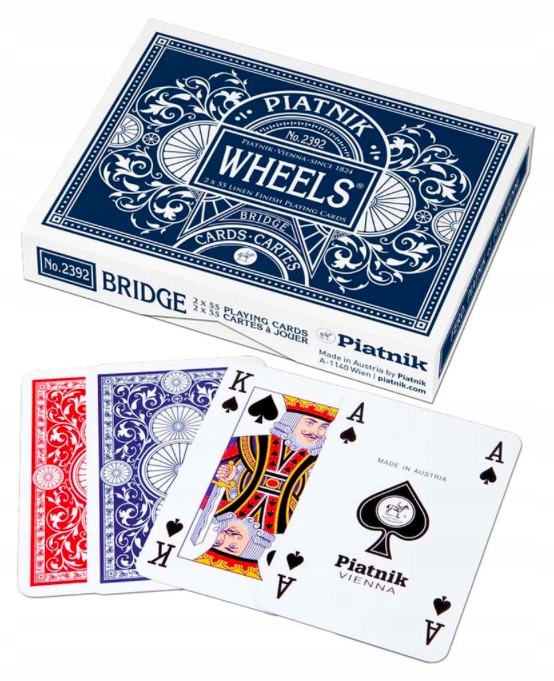 

Luksusowe Karty Do Gry Piatnik Wheels Poker Brydż