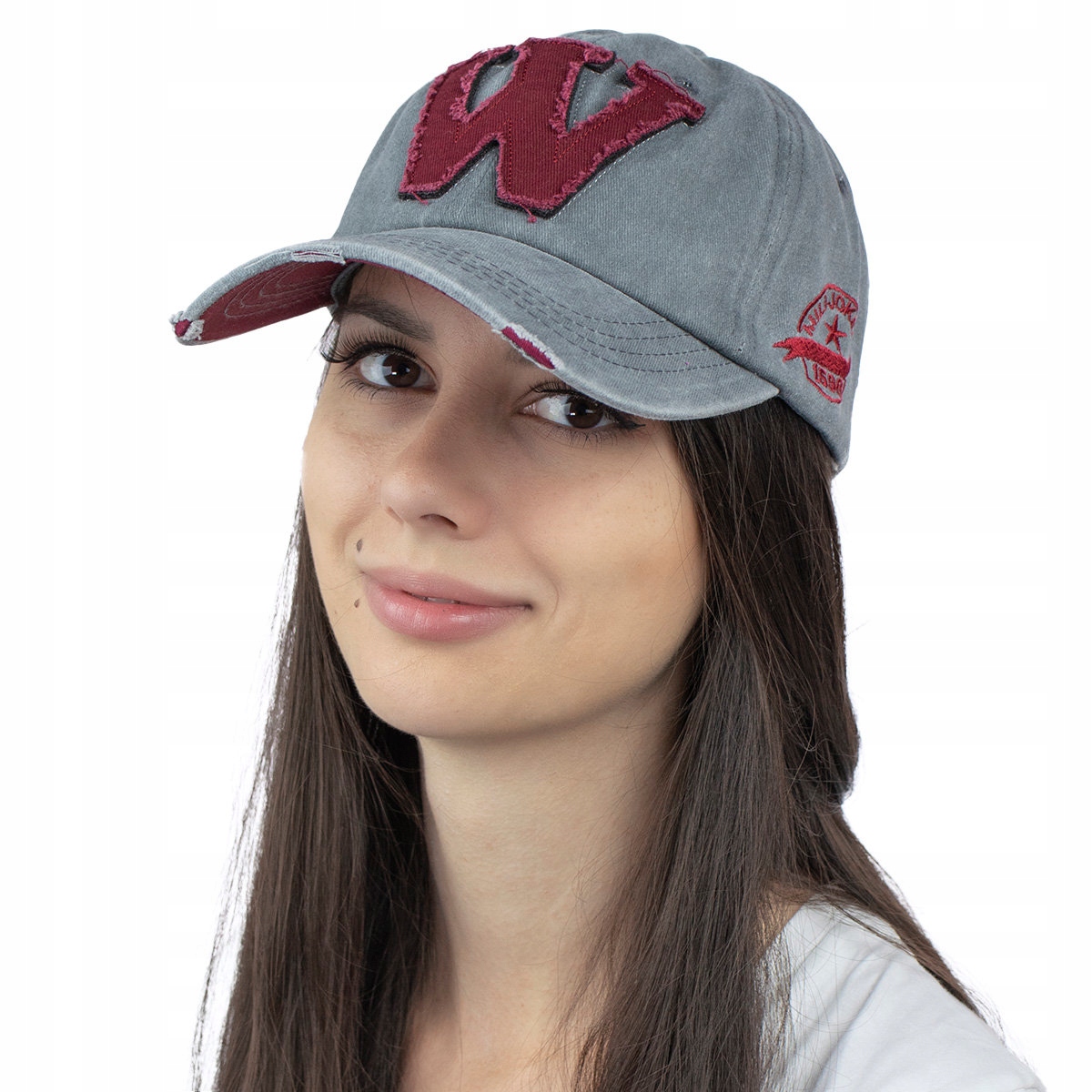 Czapka kaszkietówka Z DASZKIEM retro VINTAGE bejsbolówka Marka Miss Glow