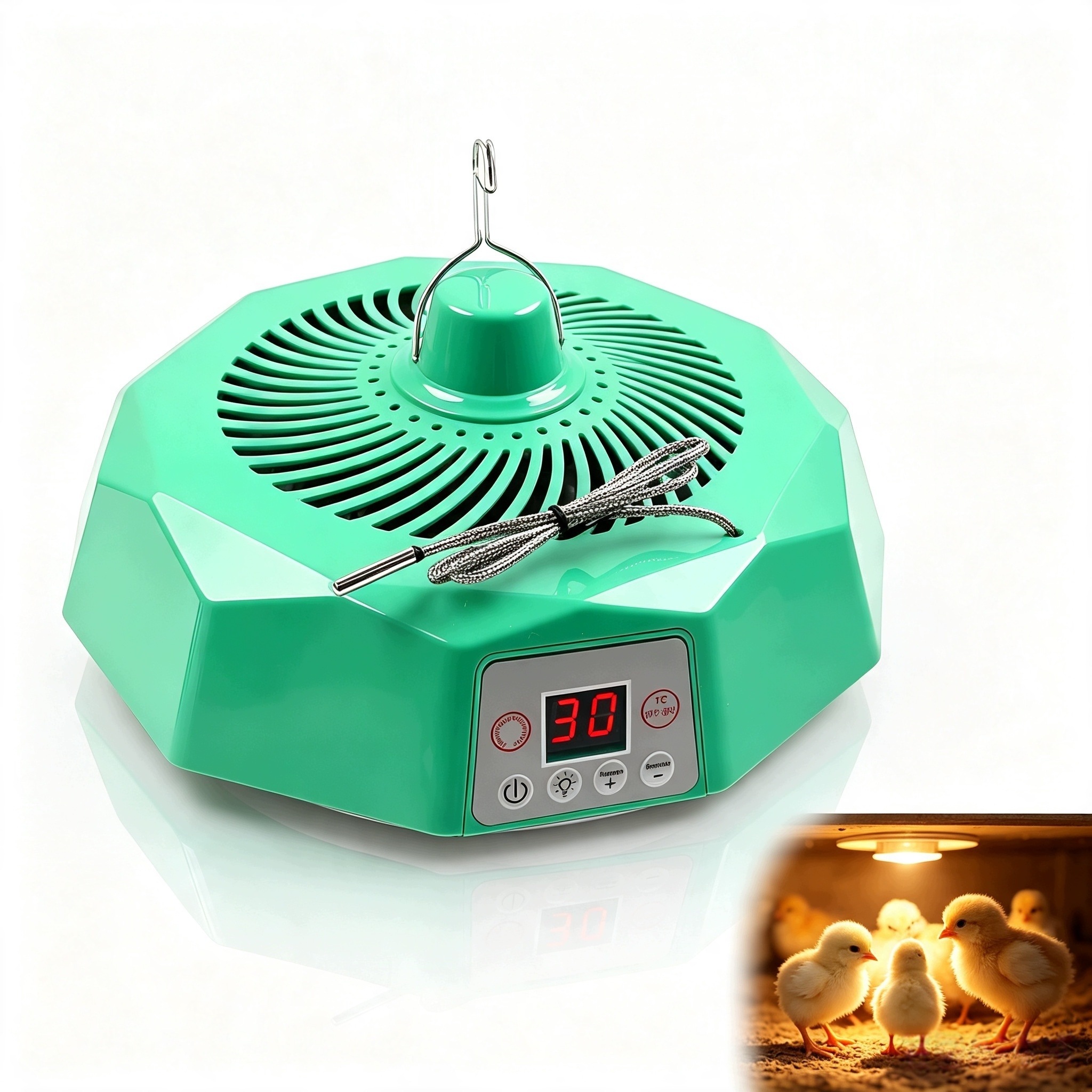 Topení Kurníku 500 W Automatická Topná Lampa Pro Kuřata, Dálkové Ovládání