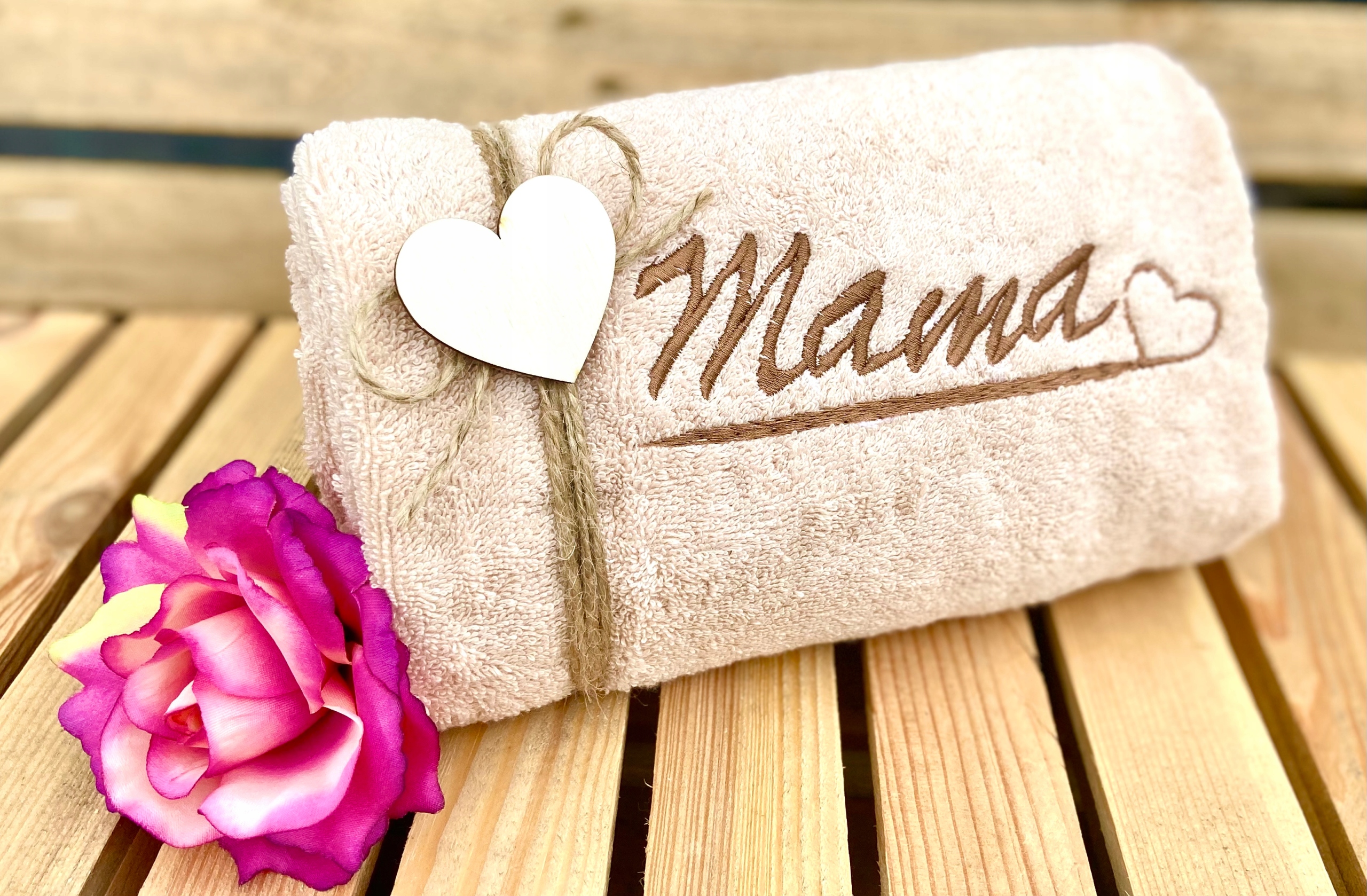 SUPER Prezent na Dzień Matki RĘCZNIK dla Mamy Haft Marka FM